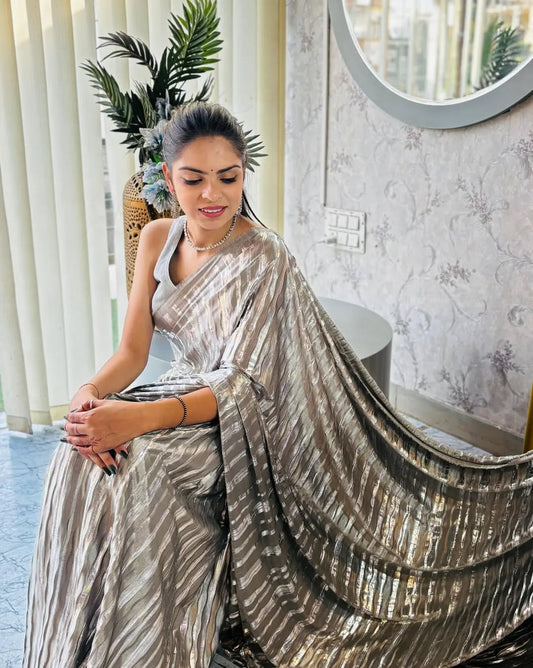 Chandrika Metallic Lycra Saree
