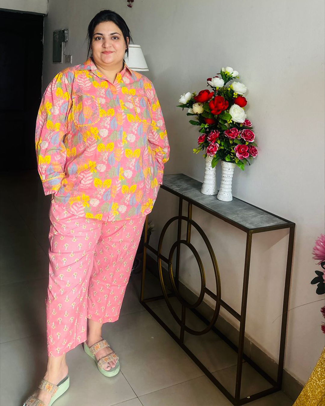 Tropical Bloom Cotton Coord Set