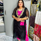 Rangrez Noor – Kala Organza & Gulabi Chinon Suit