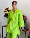 Lime Luxe Eyelet Co-ord Set