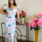 Elegant Floral Slit Maxi Dress