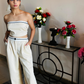 Luxe Cream Co-ord Set with Contrast Trim