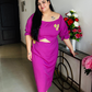 Orchid Radiance Cut-Out Midi Dress