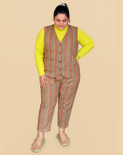 Vivid Stripes Co-ord Set – Neon Pop Edition